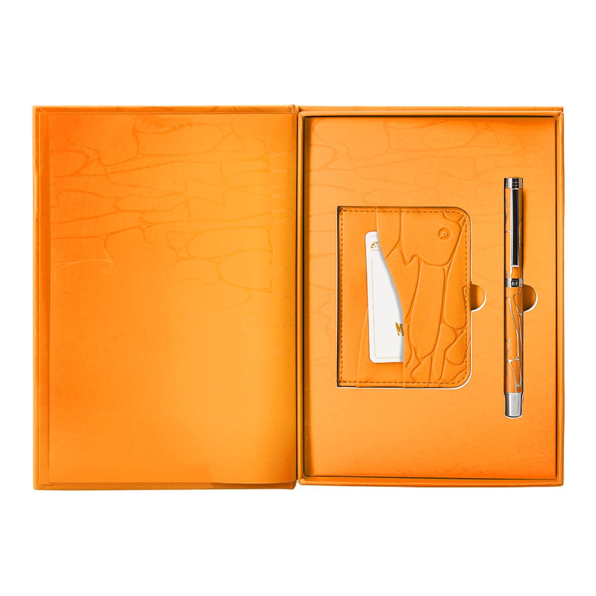 Imagem 0 de Caneta em Aluminio e Wallet em Caixa de Design Cocktails Mimosa Belius - Laranja