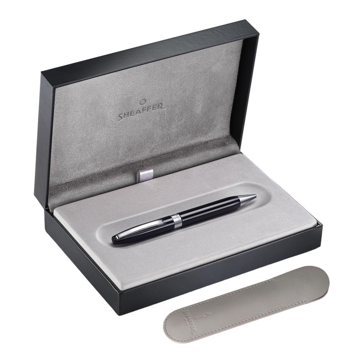 Esferográfica Em Laca Preta Com Detalhes Cromados Da Coleção Legacy Da Sheaffer Preto / Cromado-3