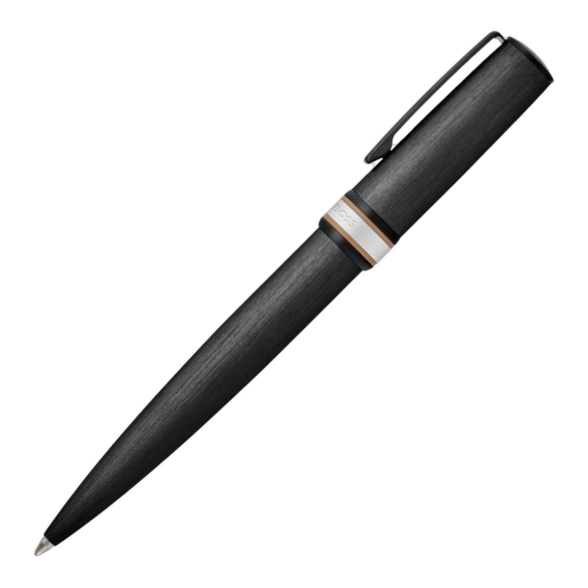 Bolígrafo Arche Brushed Ring Black Hugo Boss Negro / Cromo-2