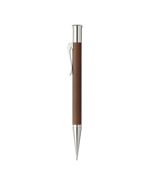 Portaminas Guilloche resina coñac Graf von Faber Castell 1