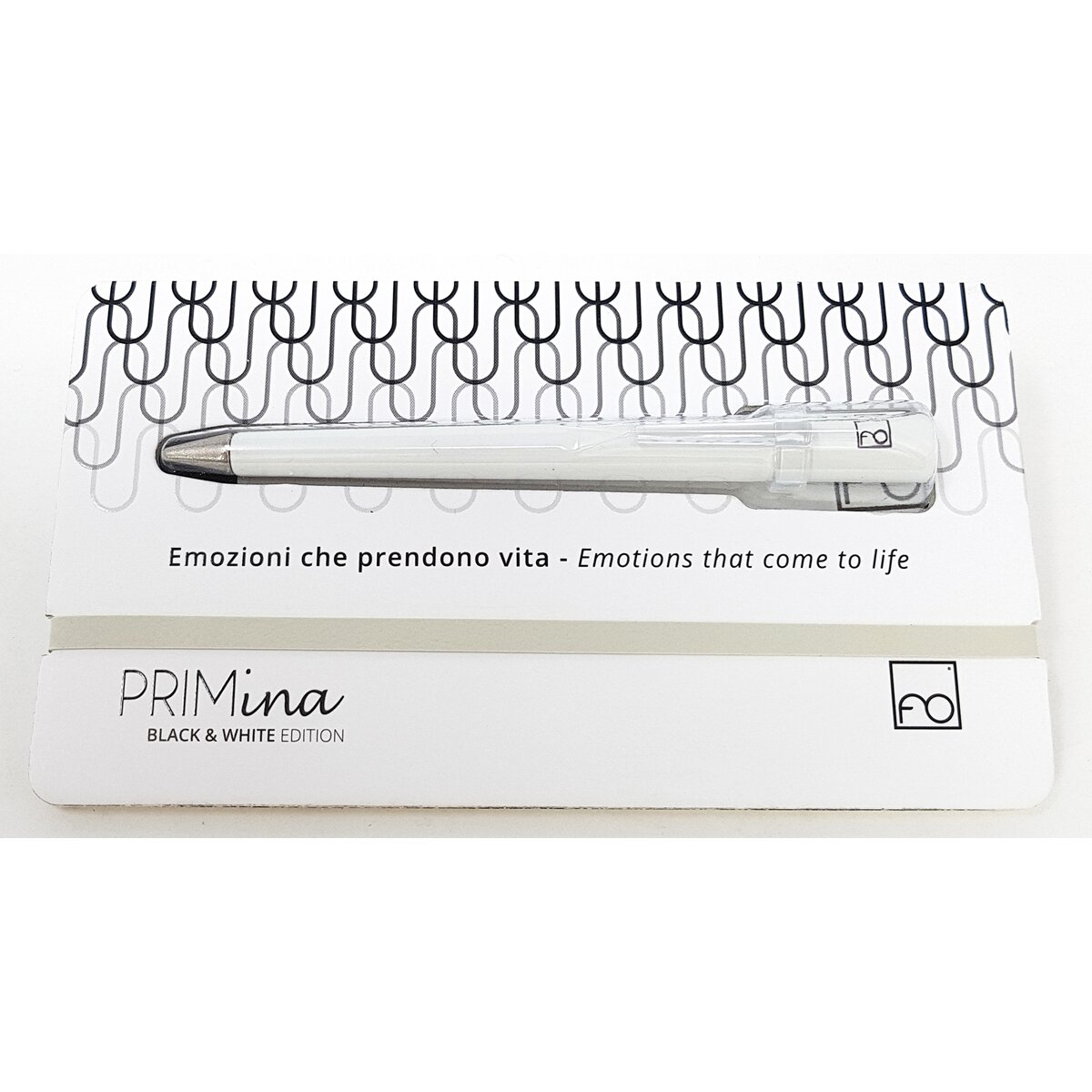 Lápis sem mina nem tinta PRIMina Forever Made in Italy com ponta Ethergraf® branco Branco-2