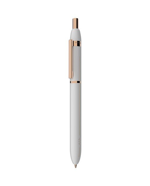 Lapiseira com Corpo de Latão Lacado com Clip Revestido em Oro Rosa Otto Hutt - Branco Branco-2