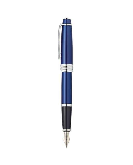 Caneta de Aparo Bailey de Laca Cross Azul Cromo/azul-1