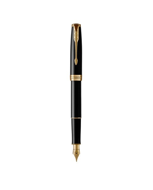 Caneta de Aparo Sonnet GT F Parker Laca Preta Preto-1