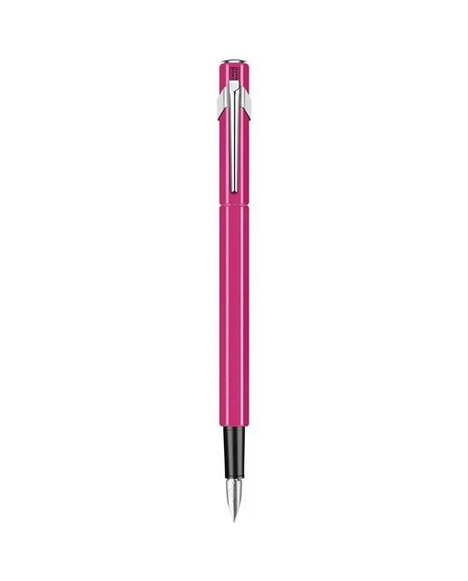 Caneta de Aparo 840 Corpo de Alumínio Ponto Médio Caran D'ache Violeta Fluorescente 1
