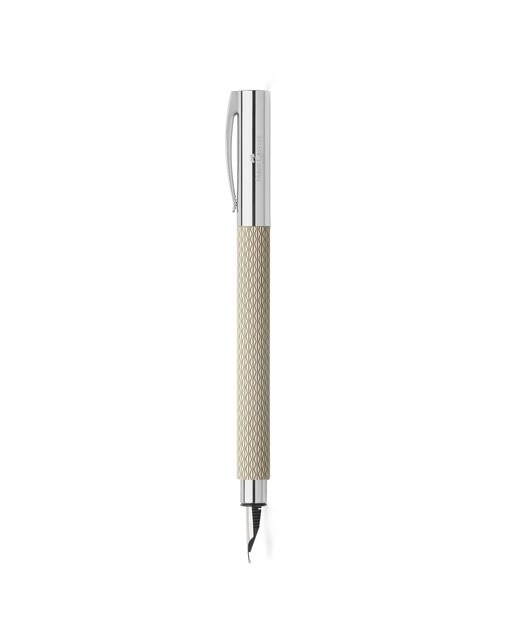 Imagen 0 de Pluma Ambition Cuerpo Resina Faber-Castell Arena Blanca