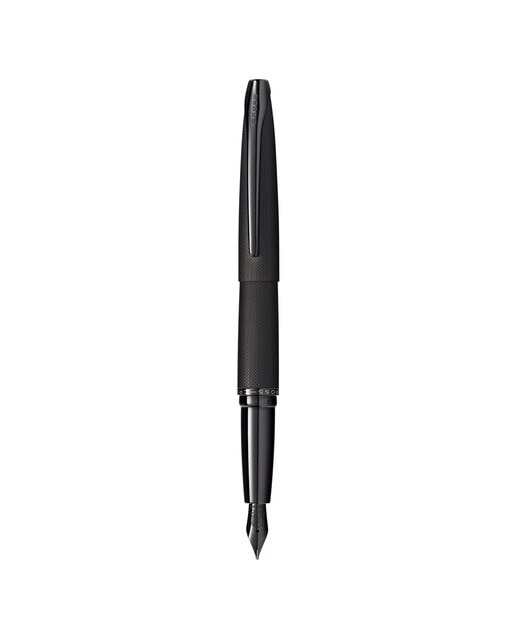 Caneta de Aparo F Personalizável ATX com Acabamento PVD com Gravação de Diamante e Pormenores de PVD - Preto Escovado/Preto Brilhante 1