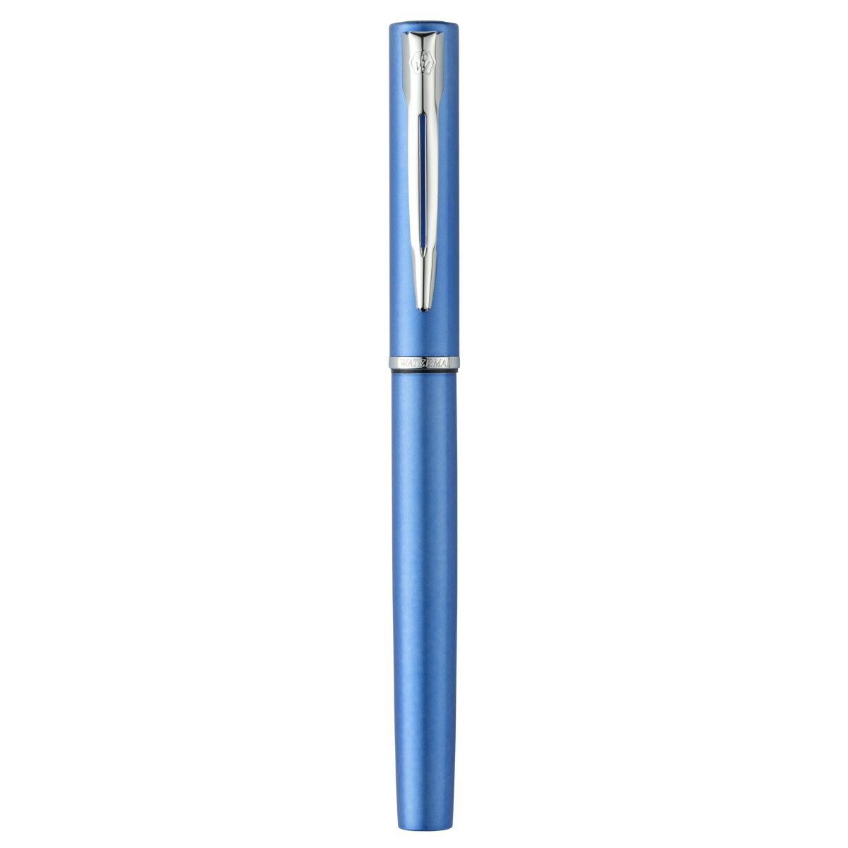 Caneta de Aparo com Adornos Cromados Allure Waterman Azul Azul-2