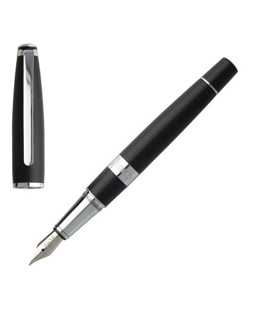 Caneta de Aparo Bicolore Black Cerruti 1881 Preta e Cromada Preto / Crómio-1