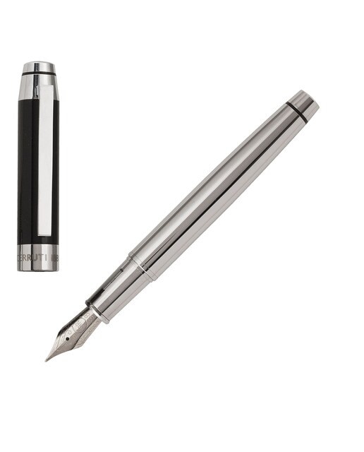 Caneta de Aparo Heritage Black Cerruti 1881 Preta e Cromada Preto / Crómio-1