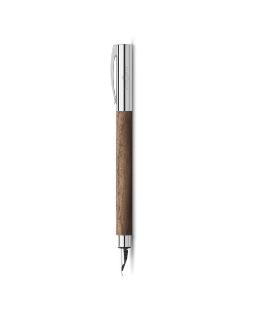 Pluma Estilográfica Ambition Madera de Nogal Faber-Castell Nogal-1