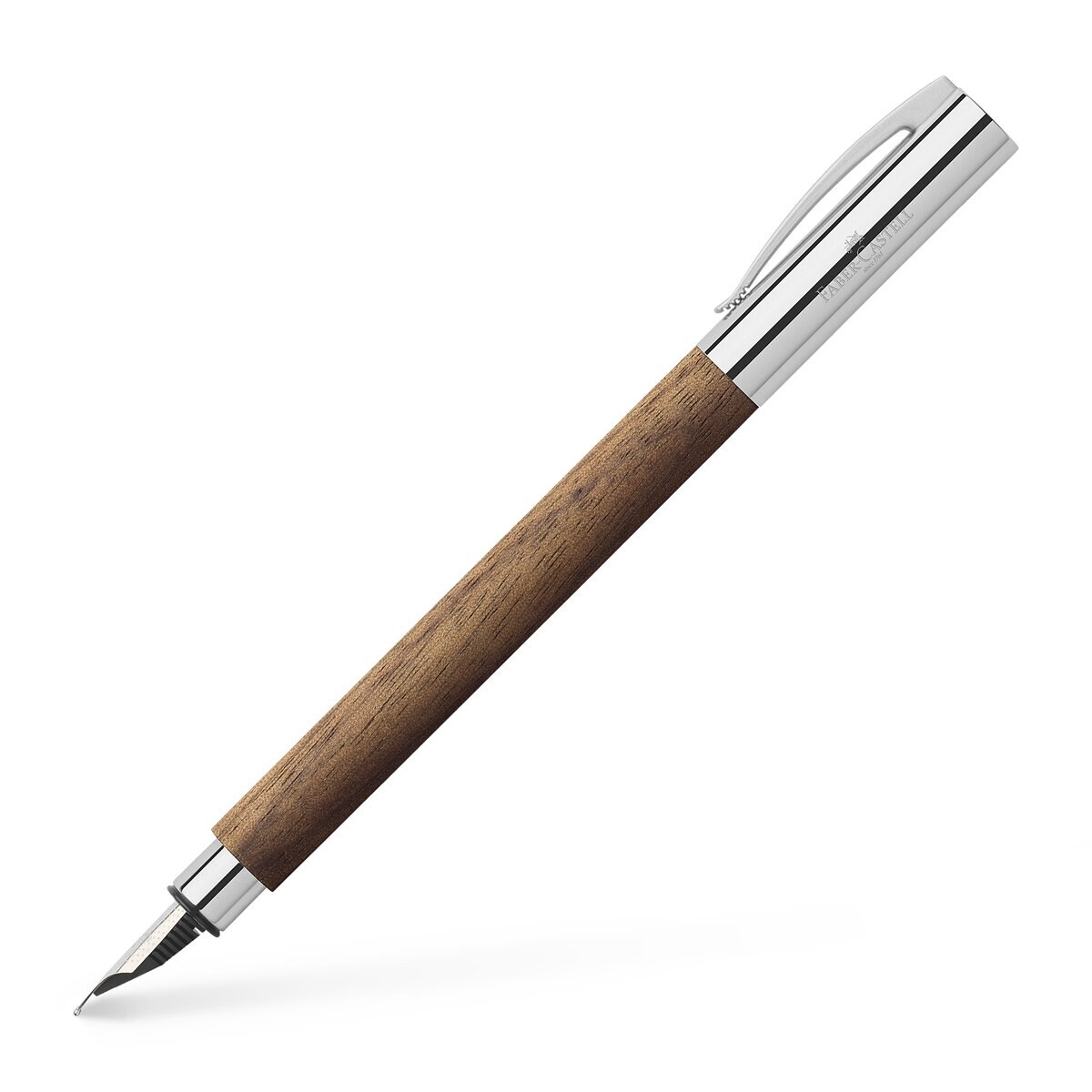 Pluma Estilográfica Ambition Madera de Nogal Faber-Castell Nogal-2