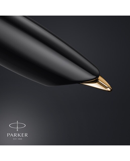 Caneta de aparo 51 Premium preta e dourada GT Preto / Dourado-3
