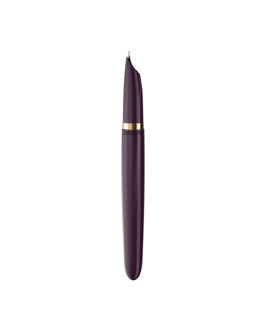 Caneta de aparo 51 Premium ameixa e dourada GT Ameixa-6