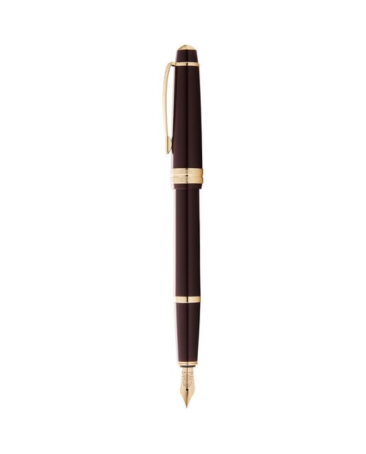 Esferográfica Bailey Light™ Burdeos com Detalhes em Dourado 2