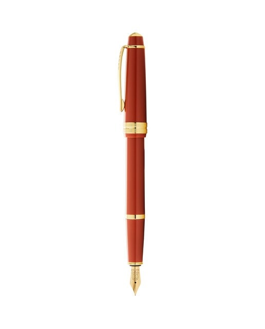 Esferográfica Bailey Light™ Ámbar com Detalhes em Dourado 2