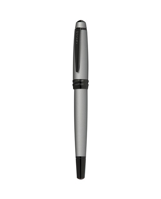 Caneta de Tinta Cinzenta Mate Cross Bailey com Ponta Fina em Aço Inoxidável 2
