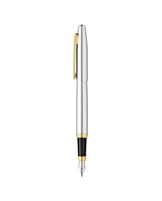 Esferográfica Sheaffer VFM Cromo e Dourado Cromado-2