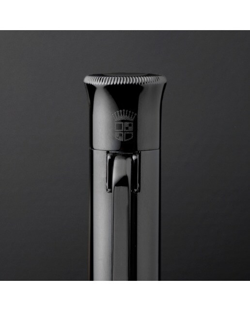 Esferográfica Guilloche Black Edition Ponta F Graf Von Faber-Castell - Preto Preto-6