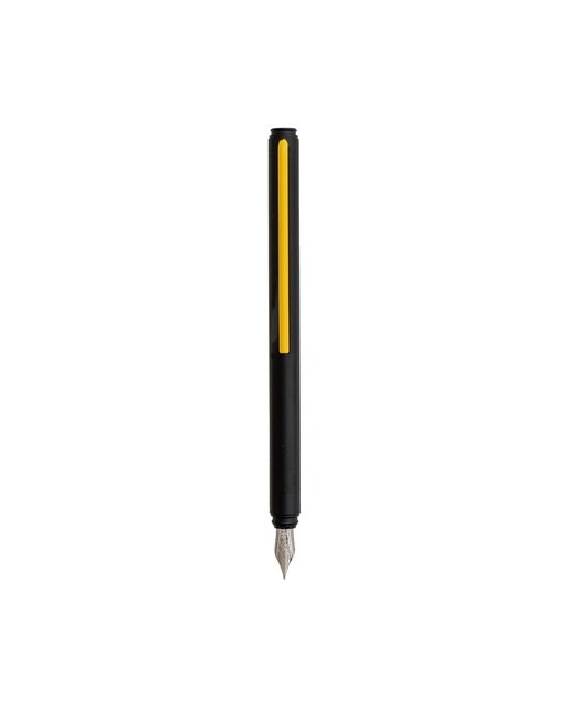 Caneta de Aparo Grafeex Pluma M em Aço Segno - Preto e Amarelo Preto / Amarelo-1