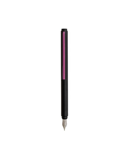 Caneta de Aparo Grafeex Pluma M em Aço Segno - Preto e Violeta Preto / Violeta-1