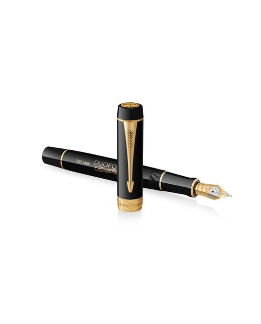 Caneta de Aparo Duofold 135 Aniversário GT - Preto Negro / Ouro-3