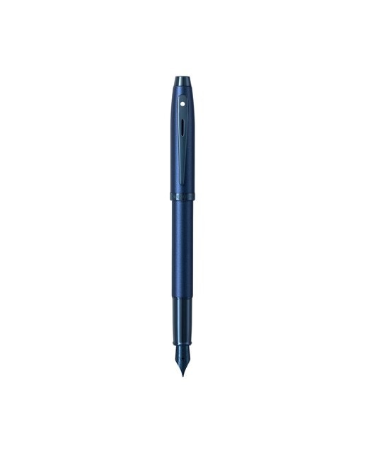Esferográfica Sheaffer 100 com Acabamento Azul Mate e Detalhes PVD Azul 2