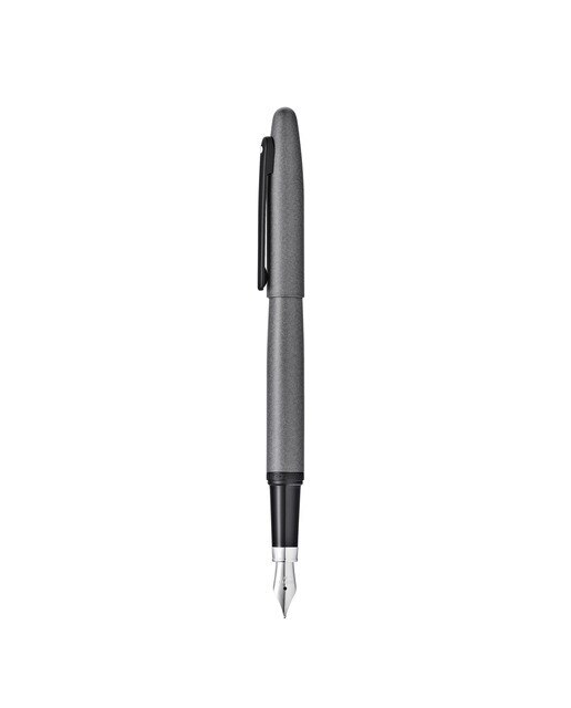 Esferográfica Sheaffer VFM Laca Cinzento Mate e Detalhes em PVD Preto 2