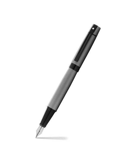 Esferográfica com Detalhes em Preto Brilhante Sheaffer 300 Cizento Mate Cinzento mate-1