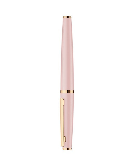 Imagen 2 de Estilográfica de aluminio macizo  lacado brillante herrajes oro rosa Otto Hutt rosa Rosa