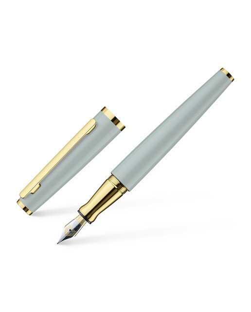 Imagem 0 de Estilográfica de Aluminio Maciço Lacado Brilhante Detalhes em Oro Rosa Otto Hutt - Pistache