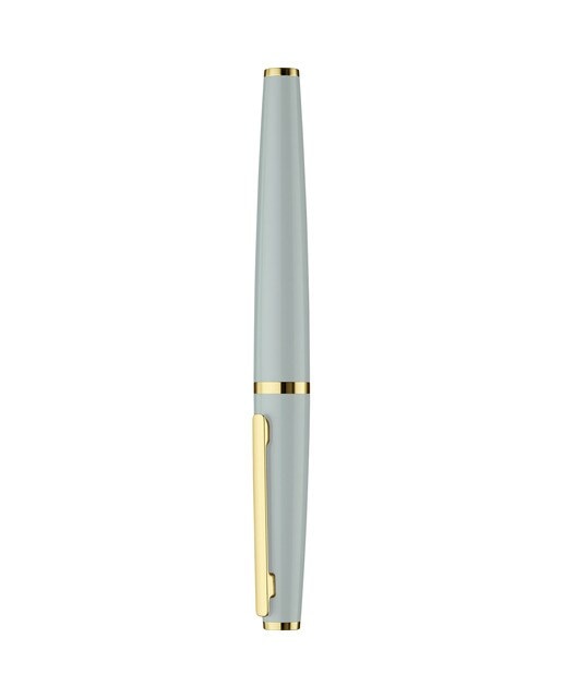 Estilográfica de Aluminio Maciço Lacado Brilhante Detalhes em Oro Rosa Otto Hutt - Pistache 2