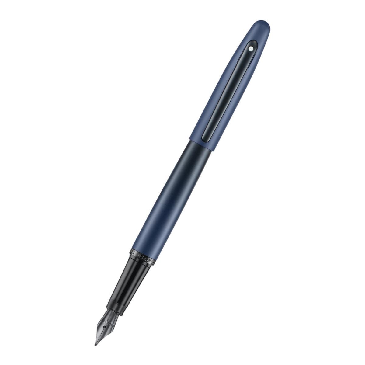 Imagem 0 de Esferográfica Azul Mate com Detalhes em Preto e Ponta Fina da Coleção VFM de Sheaffer