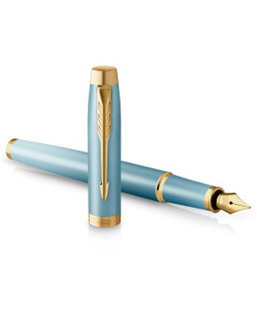 Caneta de Aparo Parker IM rituals verde degradê ouro ponta fina Verde/Dourado-1