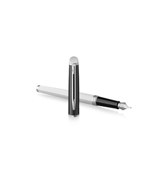 Caneta de Aparo Hemisphere Waterman preto-branco Preto / Branco-2