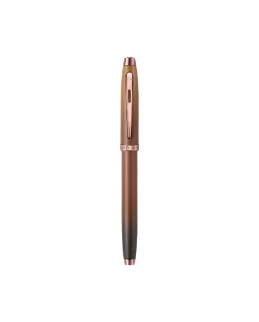 Esferográfica Sheaffer 100 em Laca Castanho Café e Detalhes Castanhos 6