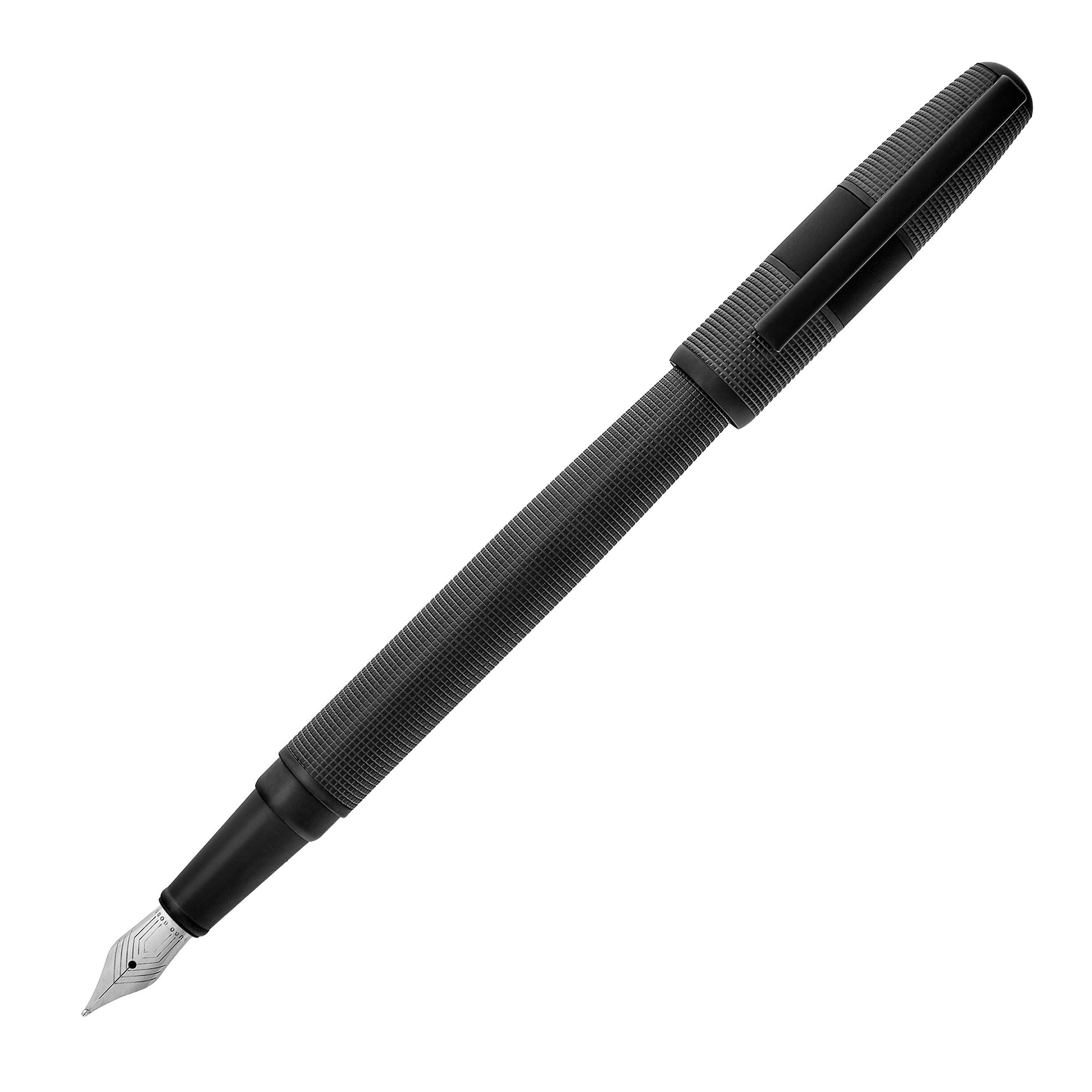 Caneta de Tinta Permanente Grid Hugo Boss Preta Preto-5