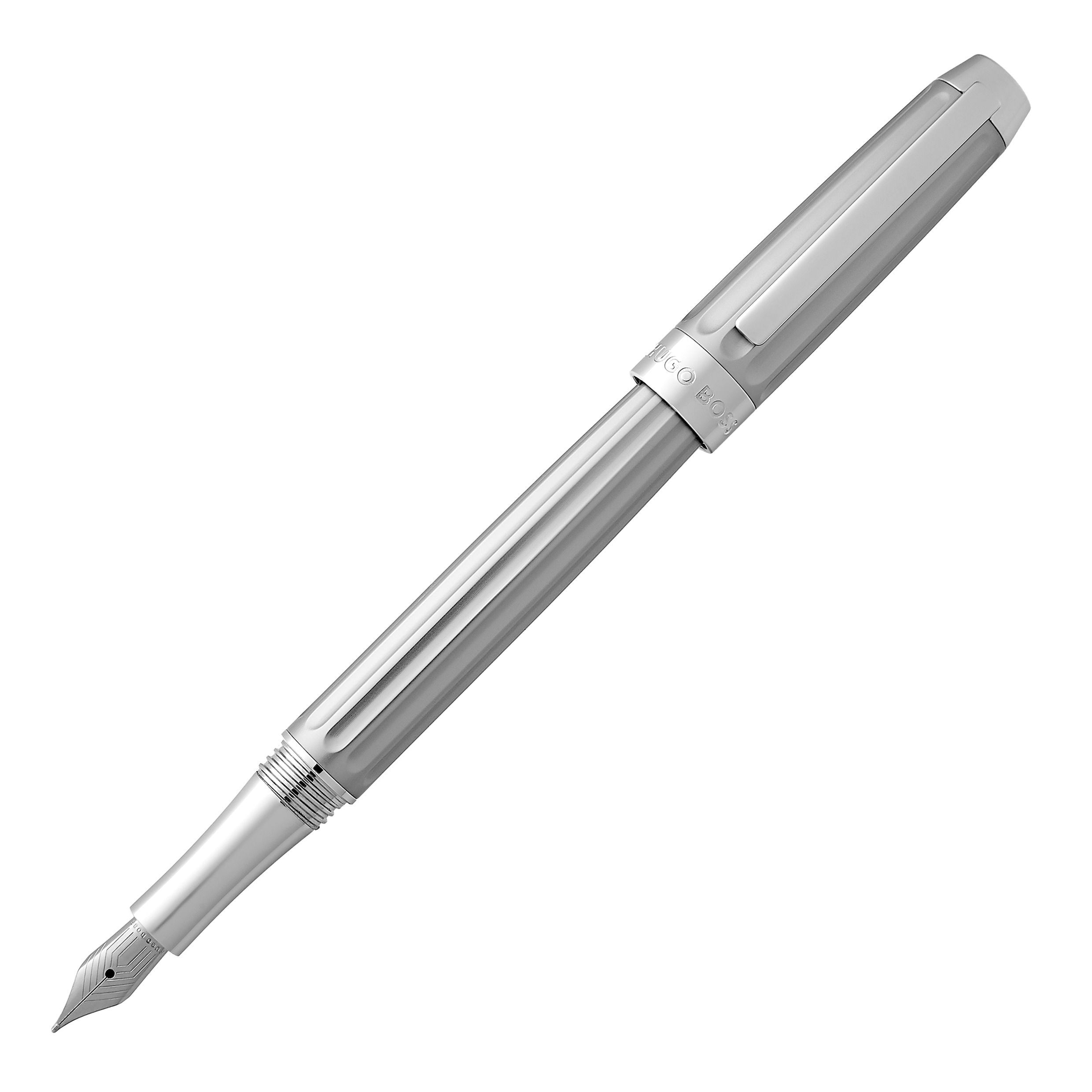 Caneta de Tinta Permanente Beam Hugo Boss Cromo Mate Crómio mate-5