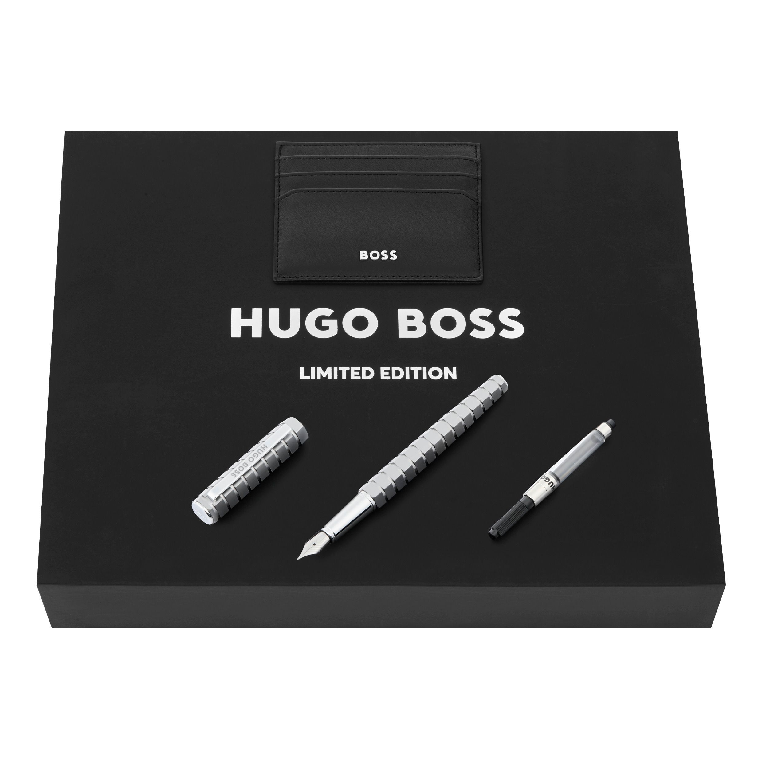 Caneta de Tinta Permanente Nexus Hugo Boss edição Limitada Cromado-2