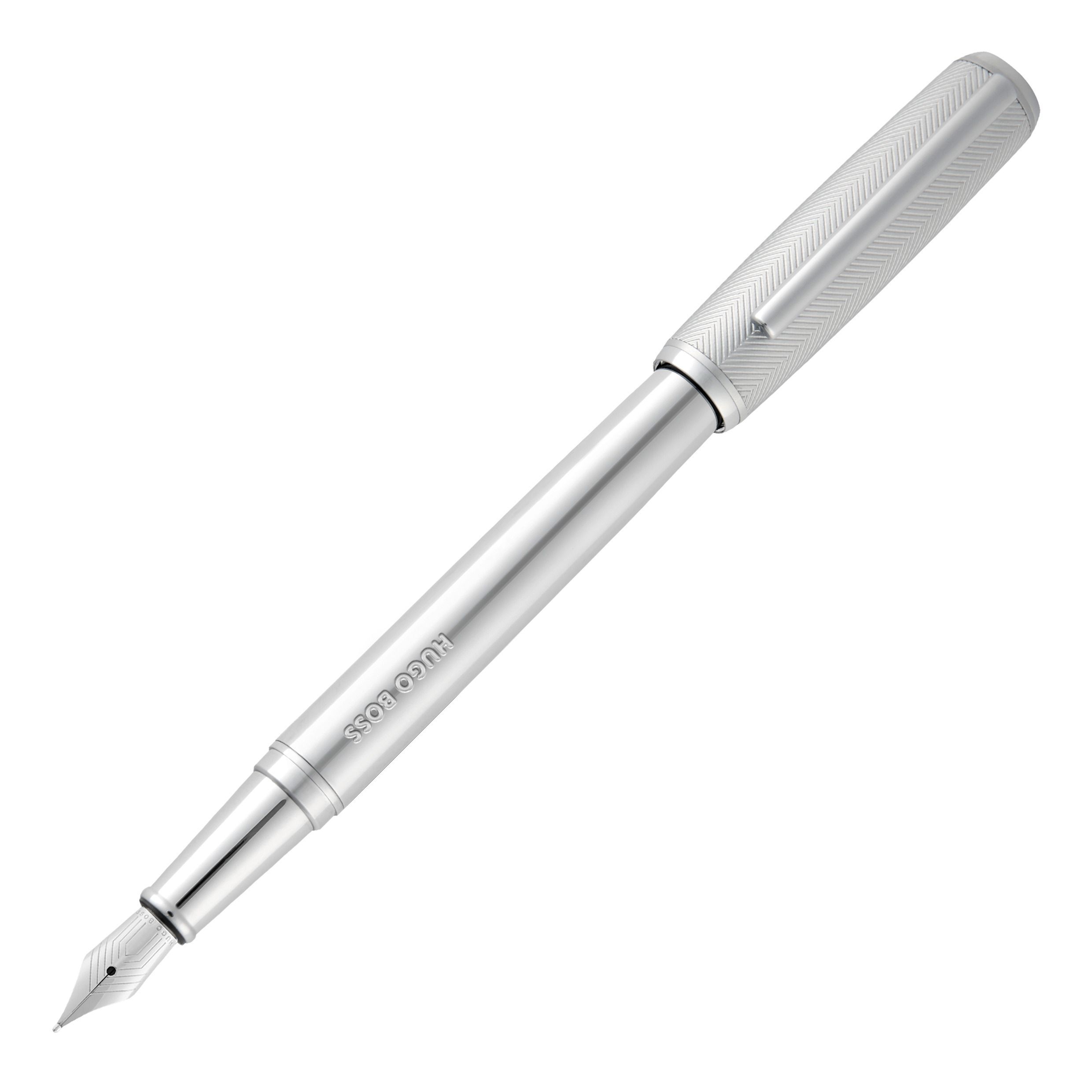Caneta de Tinta Permanente Pace Hugo Boss Cromo Crómio mate-3