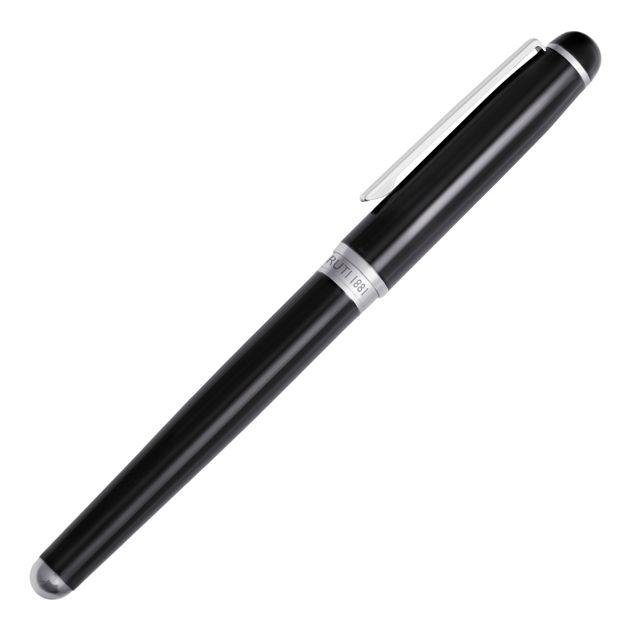 Caneta de Tinta Permanente Leap Classic Cerruti 1881 Preta Preto / Crómio-4