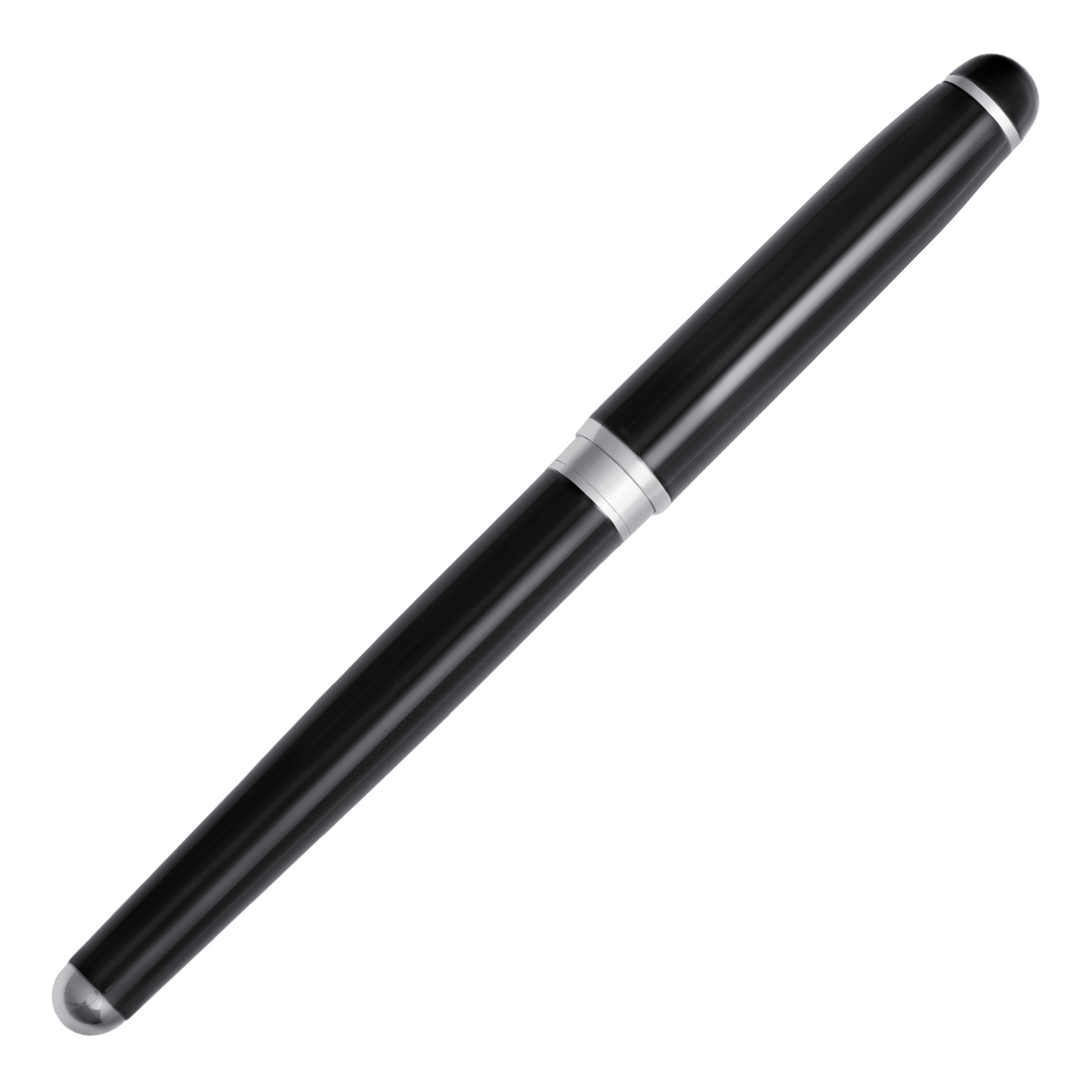 Caneta de Tinta Permanente Leap Classic Cerruti 1881 Preta Preto / Crómio-5