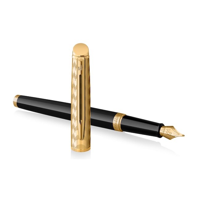 Imagen 0 de Pluma estilográfica Hémisphère colección Opera contiene estuche de regalo Waterman negro y dorado