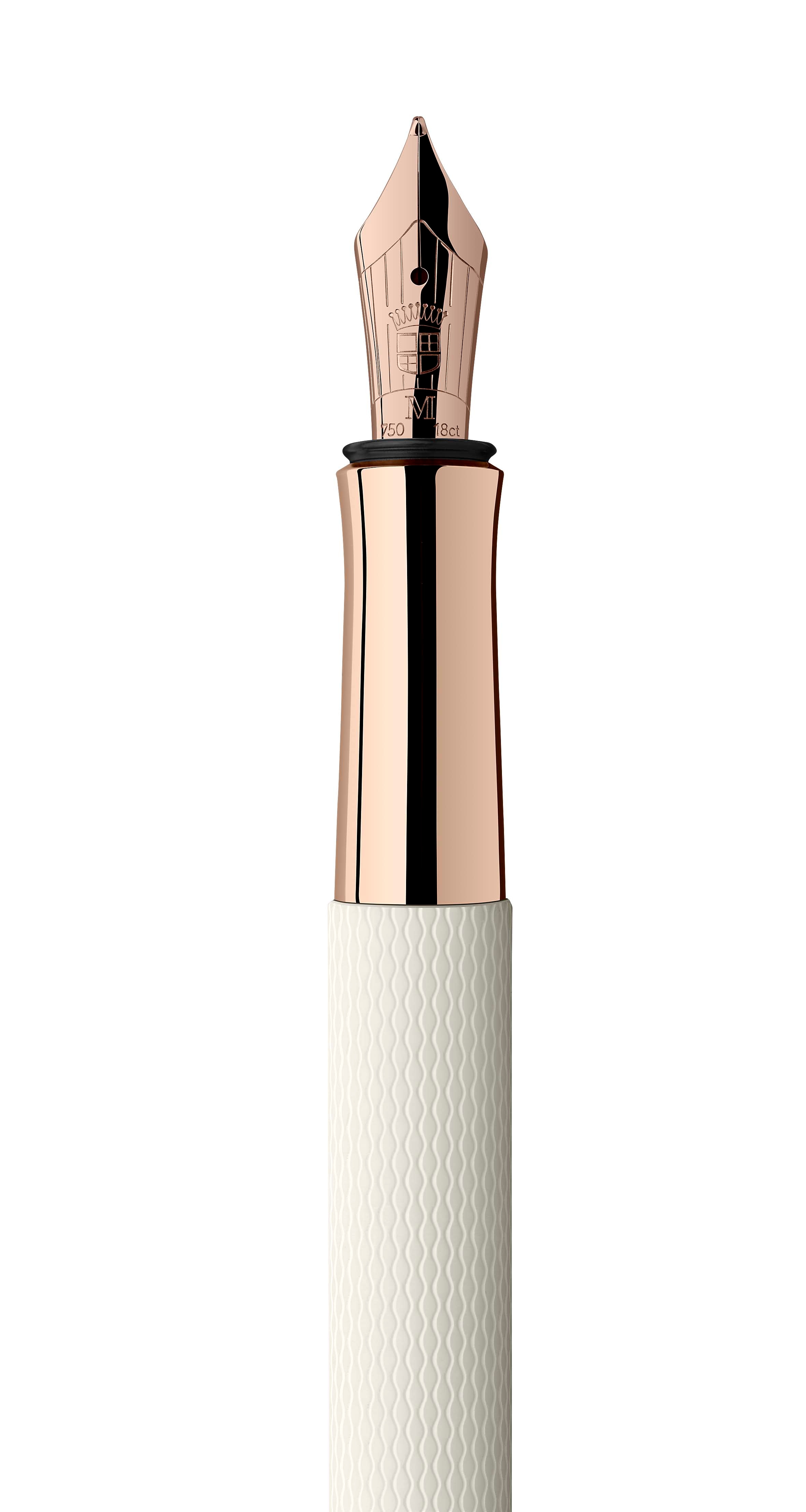 Esferográfica Guilloche Champagne Blush Ponta M Graf Von Faber-Castell 4