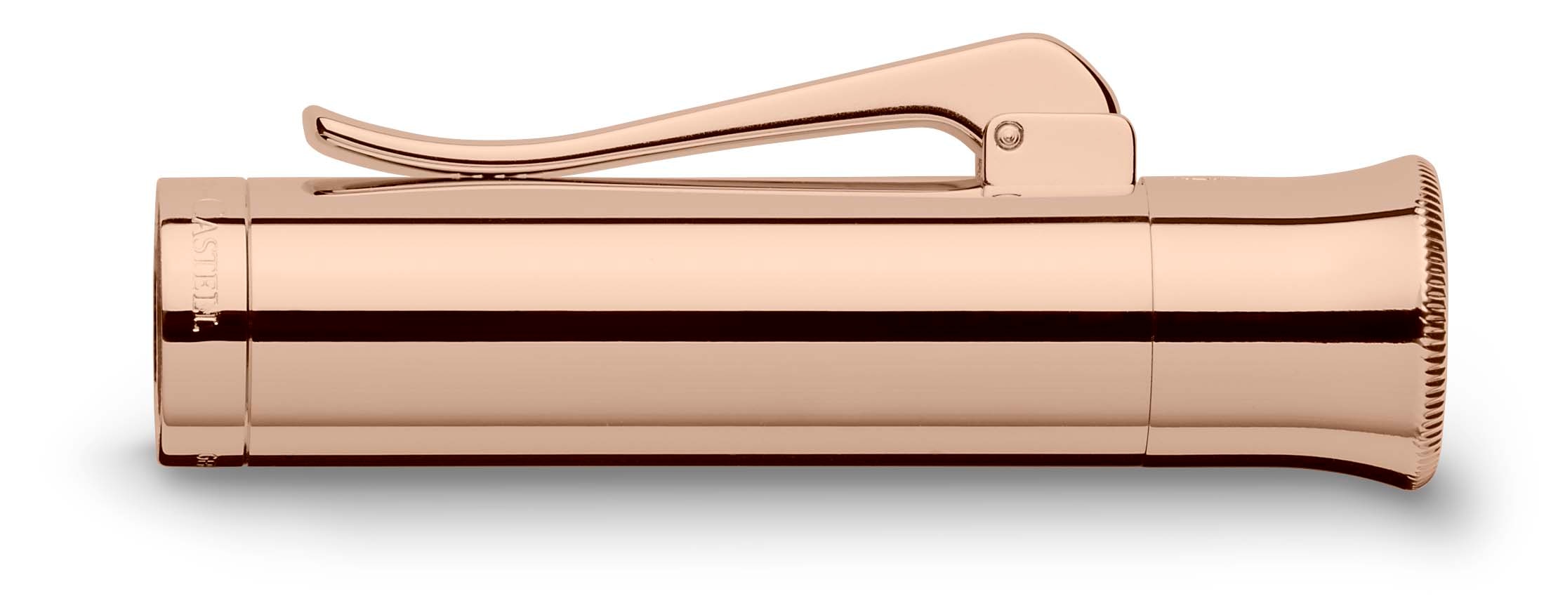 Pluma estilográfica guilloche Champagne blush punto F Graf von Faber-Castell 3