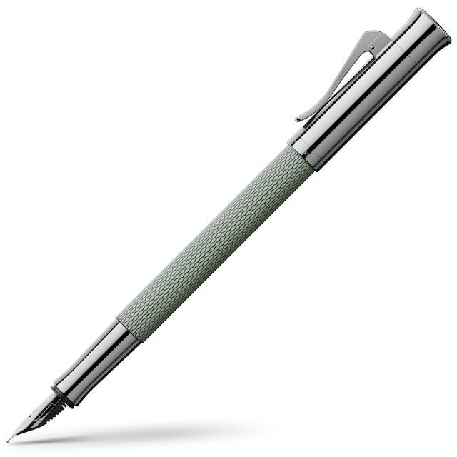 Imagen 0 de Pluma estilográfica guilloche sage green punto F Graf von Faber-Castell