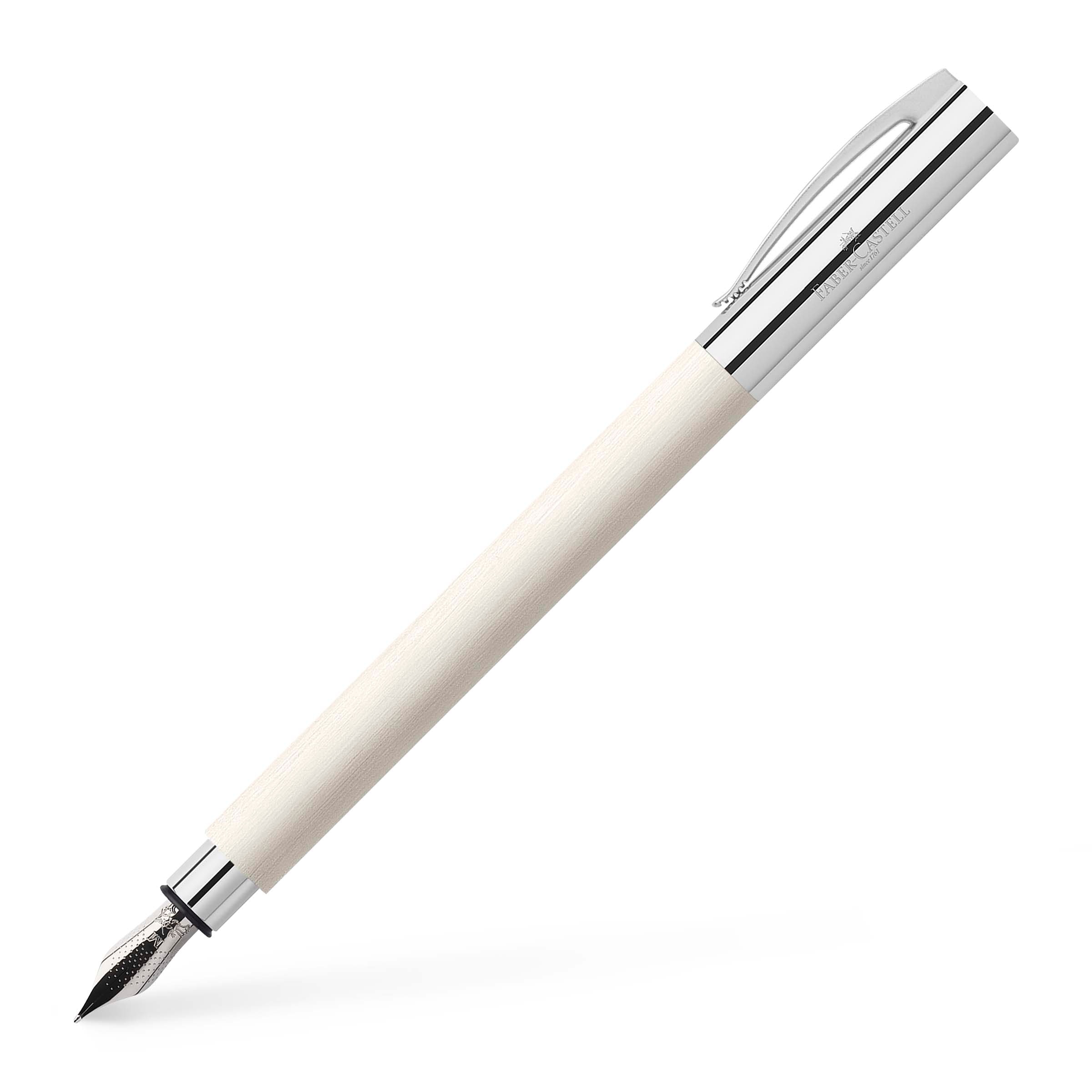 Imagem 0 de Esferográfica Ambition em Resina Ponta F Faber-Castell Cor Branco