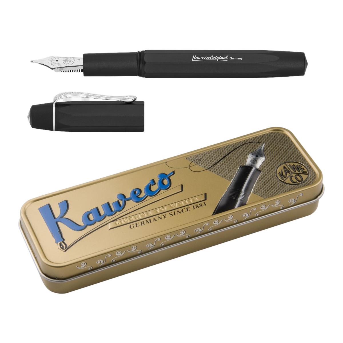 Esferográfica Serie Original Ponta Grande Aluminio Kaweco Preto-4