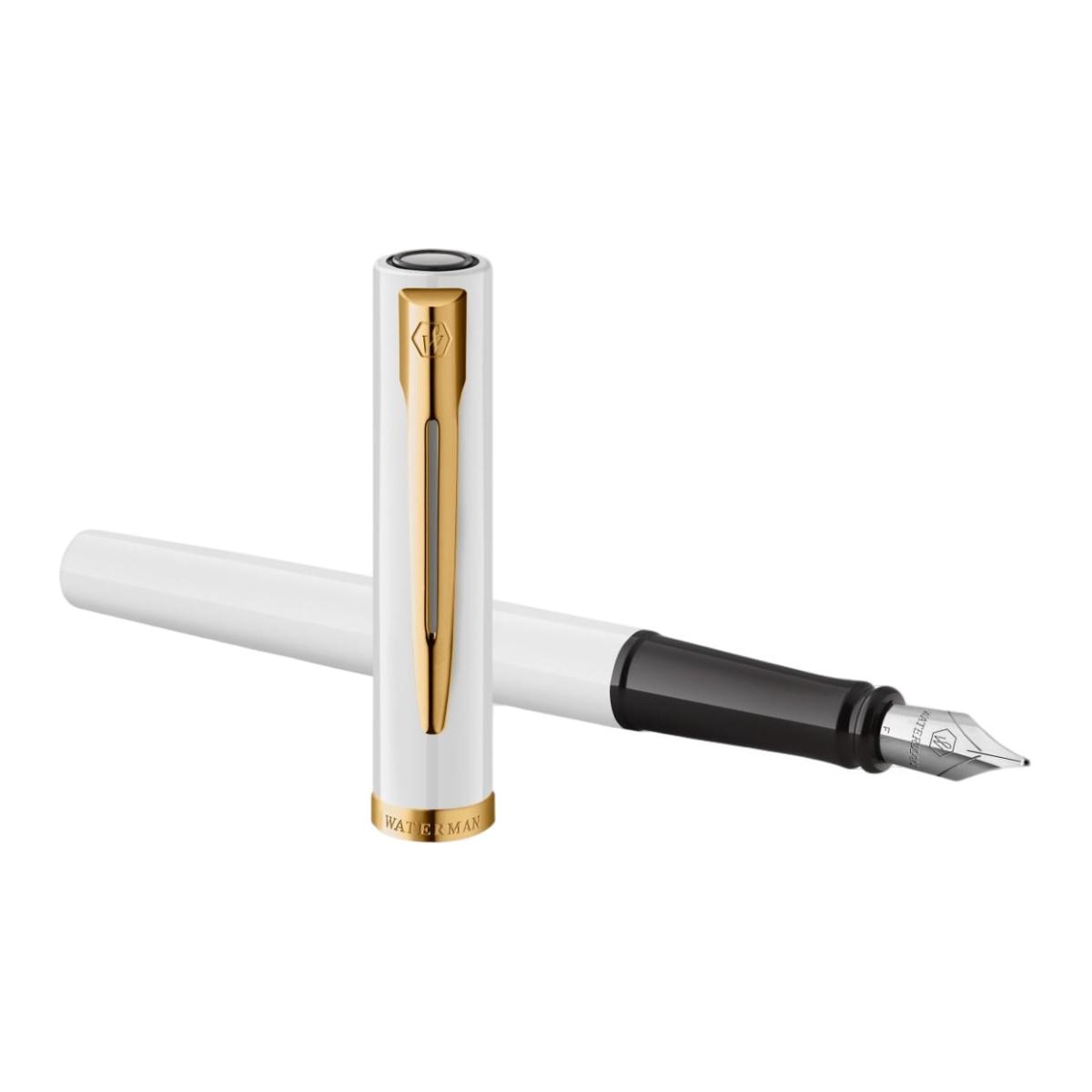 Imagem 0 de Esferográfica Impression  Waterman Ponta Media - Branca