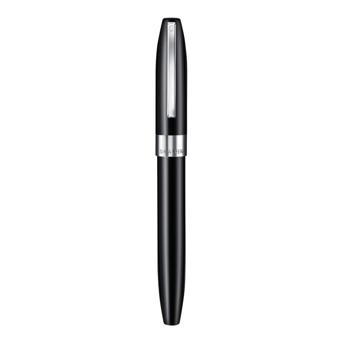 Caneta De Aparo Em Laca Preta Com Detalhes Cromados E Ponta Fina Da Coleção Legacy Da Sheaffer Preto / Cromado-3